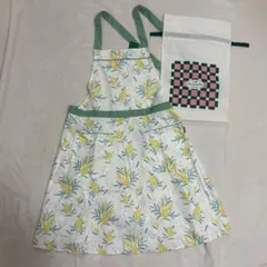 新品 /タグ付 エプロン アフタヌーンティー　袋付き