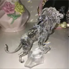 BACCARAT バカラ ライオン 置物 バカラ Baccarat ライオン フィギュリン クリスタル