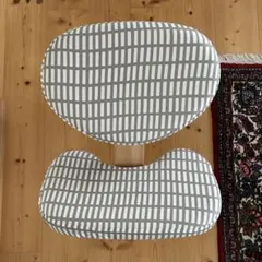 バランスチェアカバー　バランスイージーカバー　グレー格子柄