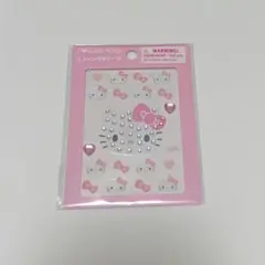 ハローキティ　ストーン付きシール　ピンク