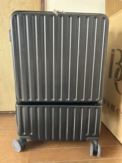 BARGOHOYフロントオープンキャリーケースMサイズ TSAロック軽量使用1回のサムネイル