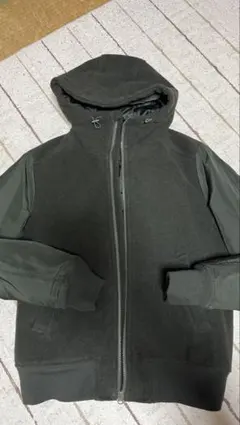 グローバルワーク 中綿 フードブルゾン カーキ Lサイズ