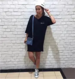 ロデオクラウンズ チャンピオン スウェットワンピ タグ付き