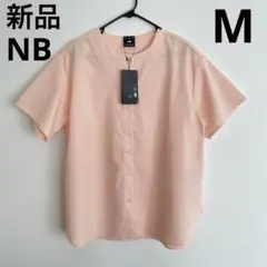 新品 ニューバランス M ショートスリーブトップ ピンク 半袖 オフィスのサムネイル