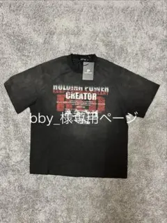 ブラック グラフィックプリント Tシャツ
