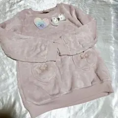 新品✨Cest géant 【130 】ふわもこ裏起毛トレーナー ピンク