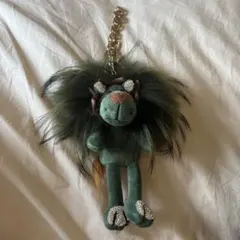 ライオン風ビジュー付きチャーム