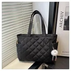キルティング トートバッグ レディース 大容量 軽量 通勤 ビジネス 肩掛け