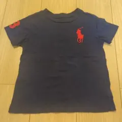 【美品】Polo Ralph Lauren ネイビー Tシャツ 3T　ビッグ
