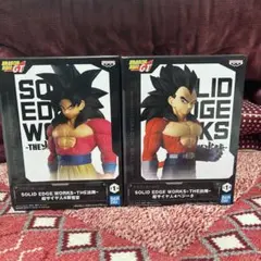 SOLID EDGE WORKS 超サイヤ人4ベジータ、孫悟空セット