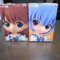 Qposket エヴァンゲリオン新劇場版 アスカ レイ 2体セット 美品のサムネイル