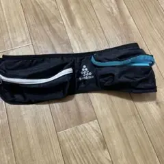 syolime ブラック ランニングベルト　ウエストポーチ
