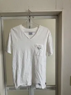 NEIGHBORHOOD Vネック ポケットTシャツ ホワイト メンズM