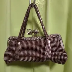 パーティーバッグ 【2way】ビーズ装飾 可愛い ピンク系