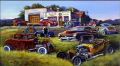 “ JunkYard HotRod ”ブリキ看板 ホットロッド アメリカン雑貨