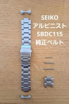 SEIKO アルピニスト純正ステンレスベルト 交換用パーツ一式 - メルカリ