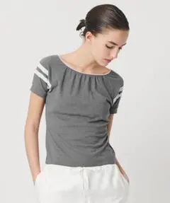 ATTISESSION ライン ショートスリーブ Tシャツ