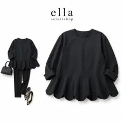 新品 ella ぺプラムプルオーバー ivory - メルカリ