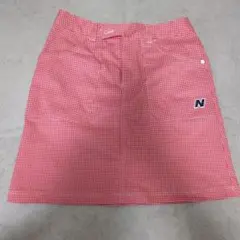 ！お値下げ中！New Balance Golf 赤 チェック スカート