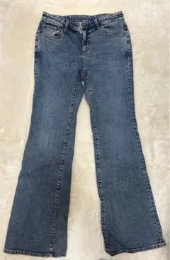 GU スリムフレアジーンズ＋EC ダークブルー