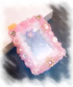 トレカケース ホイップデコ B8硬質カードケース ピンク ホワイト