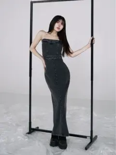 Darich スウェットベアロングワンピース