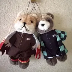 鬼滅の刃 くまめいと 煉獄杏寿郎 竈門炭治郎 ぬいぐるみ セット