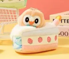 【日本未発売】モクロー ケーキ マスコット ぬいぐるみ キーホルダー　ポケモン