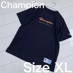 ☆Champion☆ブラックバスケットボールTシャツ XL スポーツ　部活♡