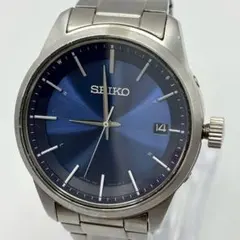 稼働・美品】SEIKO／7B24-0BP0／電波ソーラー／ブラック×シルバー