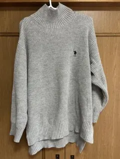 USPA グレー タートルネックニット U.S. POLO ASSN. 美品