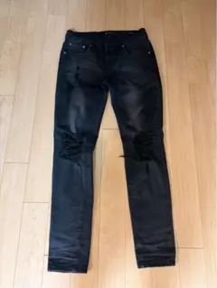 新品 PURPLE BRAND ブラックスキニーデニム 29 パープルブランド