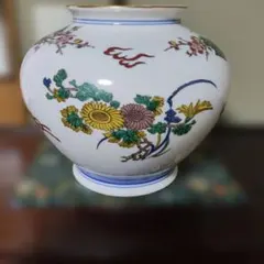 九谷焼】 吉右衛門作 花瓶 木箱付き - メルカリ