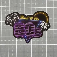 【A226】防水ステッカー ネオン 80's ココ夏 ヤシの木