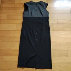 新品　バーニーズニューヨーク　ワンピース　グレー&ブラックのサムネイル