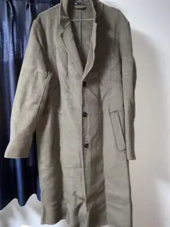 ZARA オリーブグリーン チェスターコート L