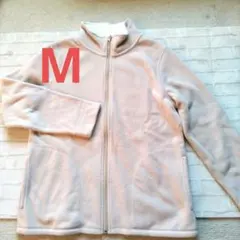 値下げ！ベージュ フリースジャケット フルジップ