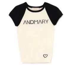 アンドマリー andmary Mary logo knit tops ivory 美品✨ANDMARY logo knit tops ivory - メルカリ