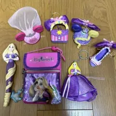 ディズニー ラプンツェル キーホルダー等 グッズまとめ売り