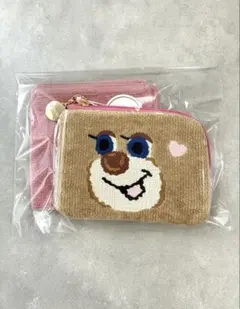新品 ラブラリーフェイラードアップテディポーチ ニナ 完売品 パール 