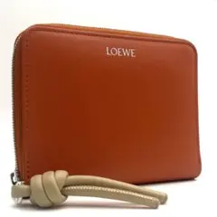 未使用級● ロエベ 折り財布 二つ折り ノット コンパクトウォレット レザー