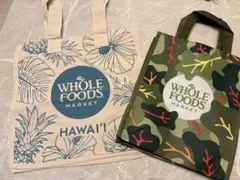 【新品未使用】ハワイWhole Foods Market トート・迷彩エコバッグ