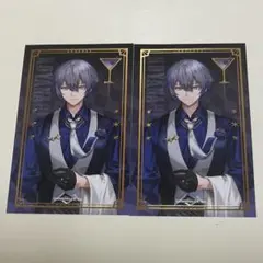 小柳ロウ　トレーディング箔押しカクテルカード 2点