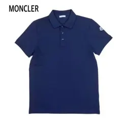 MONCLER ポロシャツ 半袖 ロゴ 刺繍 ワッペン ロゴ プリント ネイビーのサムネイル