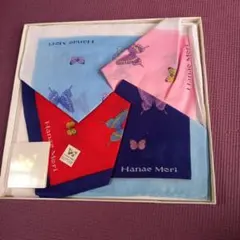 Hanae Mori ハンカチ 4枚セット 蝶々柄