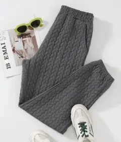 SHEIN ニット柄 スウェットパンツ