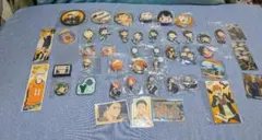 ハイキュー 烏野高校缶バッジやカード·ステッカー·チョコエッグなど セット