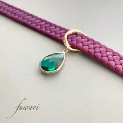 【みどり】帯を彩る新習慣。キラッと輝く帯締め飾り　着物　卒業　卒園　入学