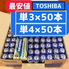 送料無料 最安 新品未使用 アルカリ乾電池 単3電池 単4電池 100本