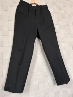 【未使用】コルニエ Super130's ウールスラックス チャコール S Super130's WORSTED WOOL LIGHT MILLED SLACKS｜TOP GRAY – Cornier